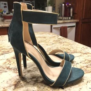 Green/gold heels